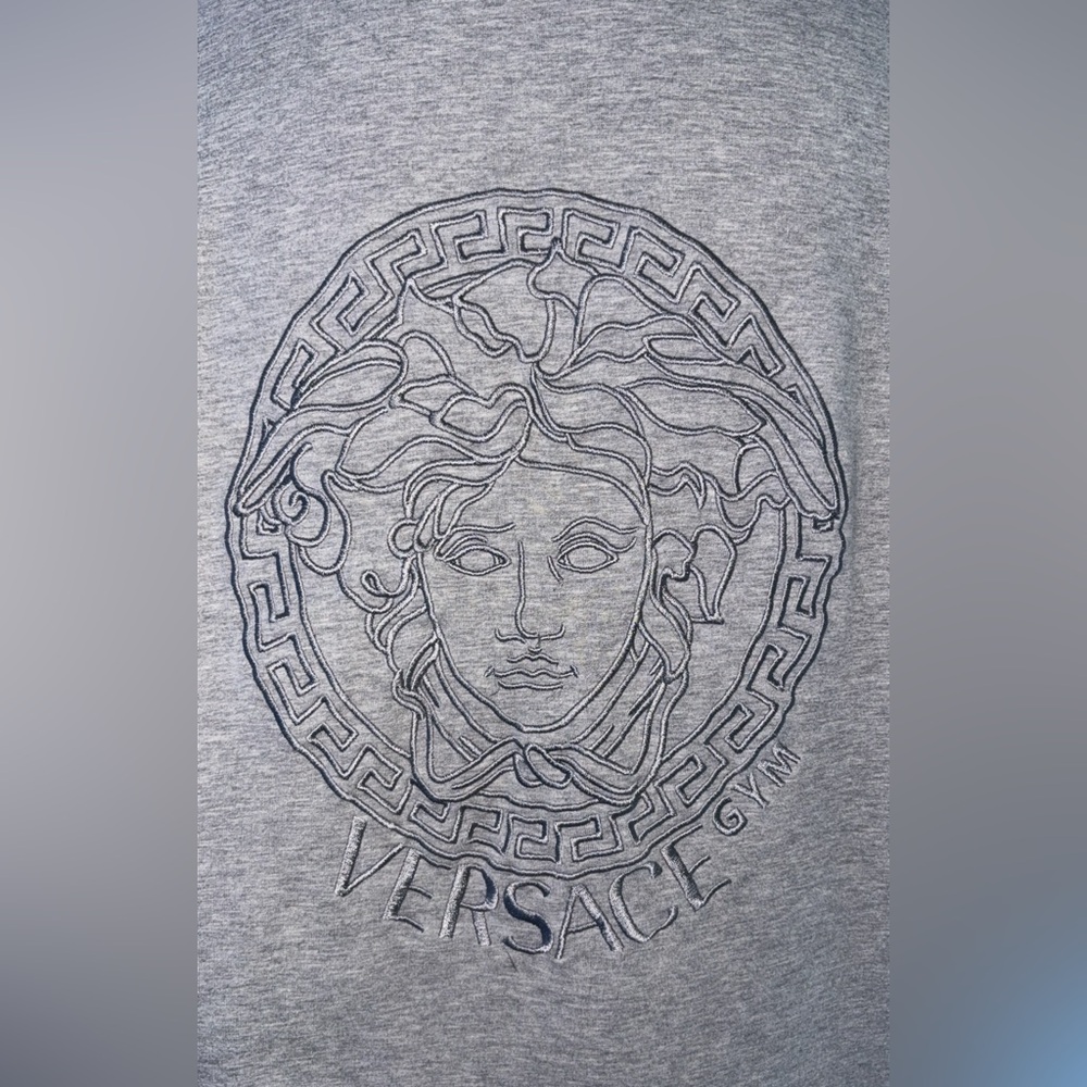 Versace Gray Medusa Logo Sweatshirt